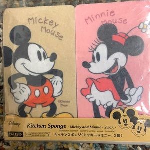 Brand New Mickey and Minnie Mouse Kitchen Sponges